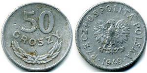 50 Grosh Polen Aluminium 