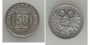 50 Grosh Federal State of Austria (1934-1938) Cuivre/Nickel 