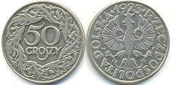 50 Grosh Seconda Repubblica Polacca (1918 - 1939) Nichel 