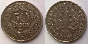 50 Grosh Seconda Repubblica Polacca (1918 - 1939) Nichel 