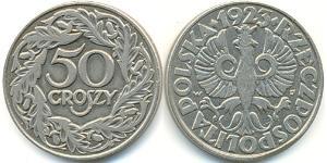 50 Grosh Seconda Repubblica Polacca (1918 - 1939) Nichel 