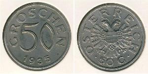 50 Grosh Federal State of Austria (1934-1938) Rame/Nichel 