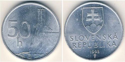 50 Heller Slovakia (1993 - ) Aluminium 