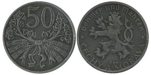 50 Heller Böhmen Zink 