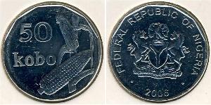 50 Kobo Nigeria (1960 - ) Steel/镍 