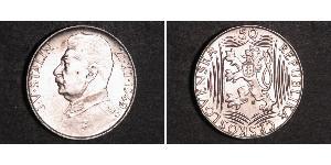 50 Krone Tchécoslovaquie  (1918-1992) Argent 