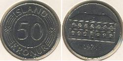 50 Krone Island (1944 - ) Kupfer/Nickel 