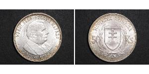 50 Krone Slovakia Silver 