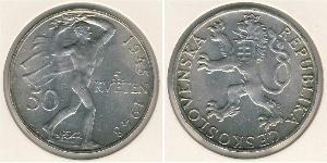 50 Krone Tschechoslowakei  (1918-1992)  