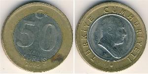 50 Kurush Turquía (1923 - ) Bimetal 