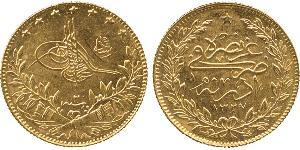 50 Kurush Turquía (1923 - ) Oro Mohámed V de Marruecos (1909 - 1961)
