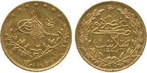 50 Kurush Turquía (1923 - ) Oro Mohámed V de Marruecos (1909 - 1961)