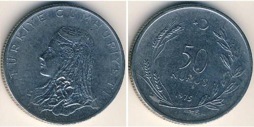 50 Kurush Turchia (1923 - ) Rame/Nichel 