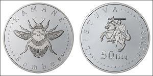 50 Lats Lettonie (1991 - ) Argent 