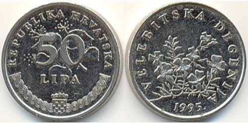 50 Lipa Croazia (1991 - ) Acciaio/Nichel 