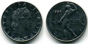 50 Lira Italia Acciaio 