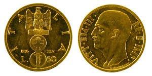 50 Lira Kingdom of Italy (1861-1946) Gold Vittorio Emanuele III (1869 - 1947)