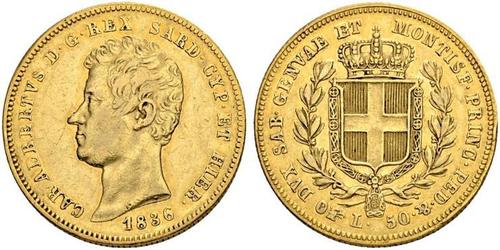 50 Lira Italie Or 