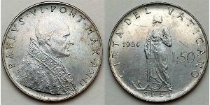 50 Lira Vatikan (1926-)  Paul VI (1897 - 1978)