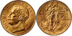 50 Lira 意大利王國 (1861-1946) 金 Vittorio Emanuele III (1869 - 1947)