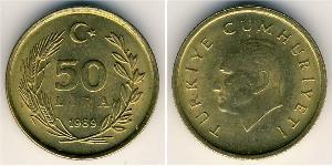 50 Lira 土耳其 黃銅 