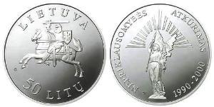 50 Litas Lituania (1991 - ) Plata 