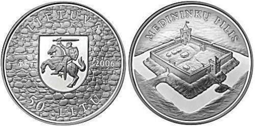 50 Litas Litauen (1991 - ) Silber 
