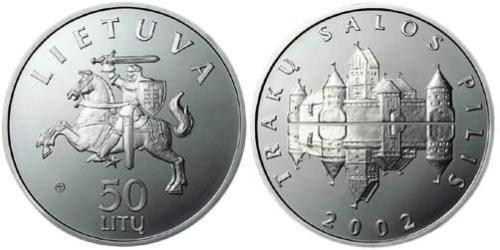 50 Litas Litauen (1991 - ) Silber 