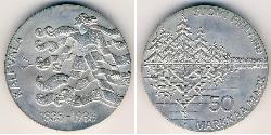 50 Mark Finlande (1917 - ) Argent 