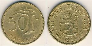 50 Mark Finnland (1917 - ) Bronze/Aluminium 