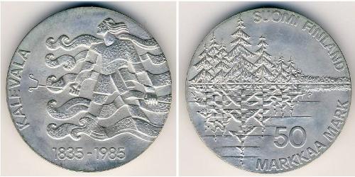 50 Mark Finlandia (1917 - ) Plata 