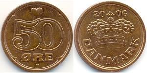 50 Ore Dinamarca Bronce 