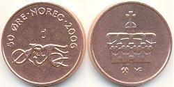 50 Ore Noruega Bronce 