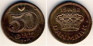 50 Ore Danimarca Bronzo 