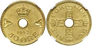 50 Ore Norvegia Ottone/Nichel 