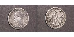 50 Ore United Kingdoms of Sweden and Norway (1814-1905) Plata Óscar II de Suecia (1829-1907)