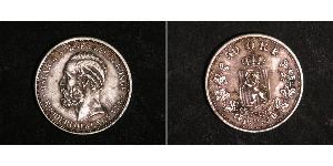 50 Ore United Kingdoms of Sweden and Norway (1814-1905) Plata Óscar II de Suecia (1829-1907)