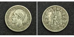 50 Ore United Kingdoms of Sweden and Norway (1814-1905) Silber Oskar II. (Schweden) (1829-1907)