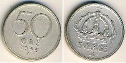 50 Ore Sweden Silver 