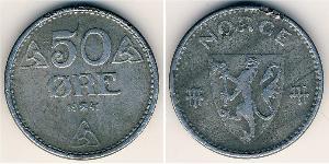 50 Ore Norwegen Zink 