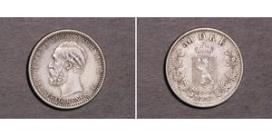 50 Ore 瑞典－挪威联盟 (1814 - 1905) 銀 奧斯卡二世 (1829-1907)