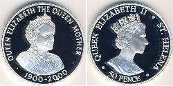 50 Penny  Argent Elizabeth II (1926-2022)