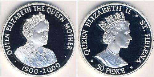 50 Penny  Argent Elizabeth II (1926-2022)