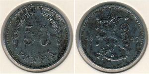 50 Penny Finland (1917 - ) Copper/Nickel 