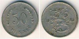 50 Penny Finland (1917 - ) Copper/Nickel 