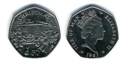 50 Penny Isle of Man Copper/Nickel 
