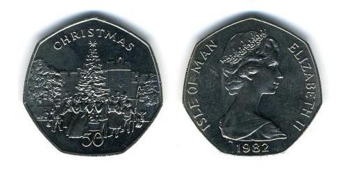 50 Penny Isle of Man Copper/Nickel 