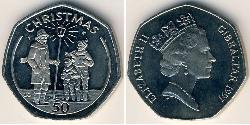 50 Penny Gibraltar (1704 - ) Kupfer/Nickel 