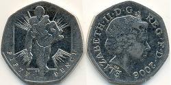 50 Penny Vereinigtes Königreich (1922-) Kupfer/Nickel Elizabeth II (1926-2022)
