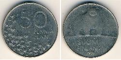 50 Penny Finlandia (1917 - ) Níquel/Cobre 